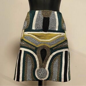 embroidered high waisted mini skirt from H&M